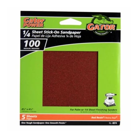 Gator Finishing 5PK 45 100G Sand Sheet 4074